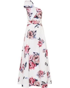 Rebecca Vallance Aveline One-Shoulder Gown - White