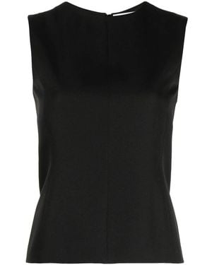 Martine Rose Reverse Detail Sleeveless Top - Black