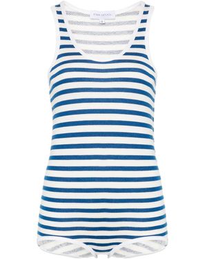 Ioana Ciolacu Striped Bodysuit - Blue