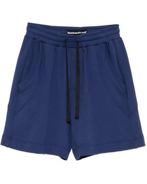 Notrainproof Seam-Detail Drawstring-Waist Shorts - Blue