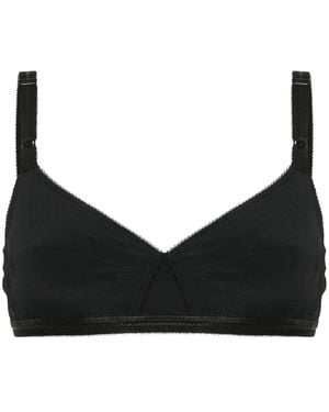 N°21 Sujetador Con Diseño A Paneles - Negro