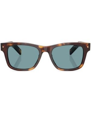 Prada Rectangle-Frame Sunglasses - Green