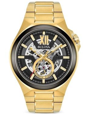Bulova Maquina Skeleton-Dial 46Mm Watch - Metallic
