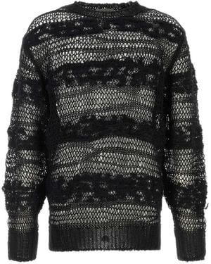 Yohji Yamamoto Crochet Jumper - Black