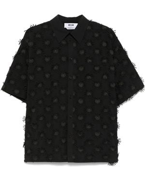 MSGM アップリケ シャツ - ブラック