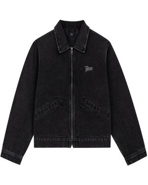 PATTA Zip-Fastening Logo-Embroidered Jacket - Black