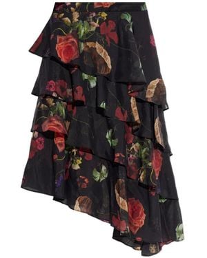 AllSaints Falda Caya Asimétrica - Negro