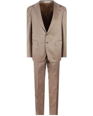 Tagliatore Virgin wool-blend single-breasted suit - Natur