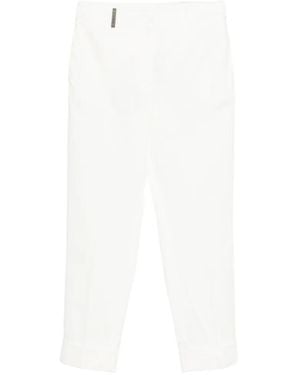 Peserico Trousers With Pinces - White