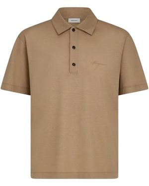 Ferragamo Signature Poloshirt Aus Baumwolle