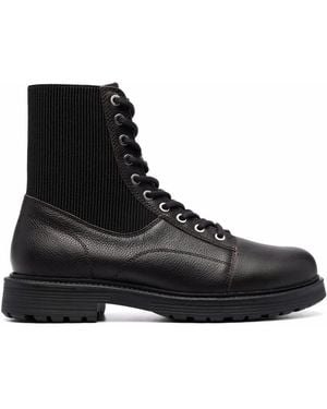 DIESEL D-Alabhama Lace-Up Boots - Black