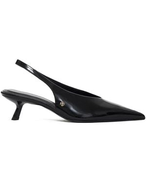 Anine Bing 50Mm Hilda Slingback Pointed-Toe Pumps - Black