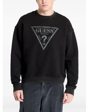 Guess Logo-Print Sweatshirt - Black