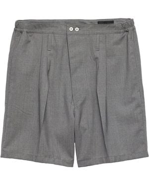 Prada Bermudas de lana - Gris