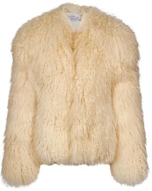 GIUSEPPE DI MORABITO Faux-Fur Jacket - Natural