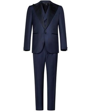 Franzese Collection Stefano De Martino Single-Breasted Suit (Set Of Three) - Blue