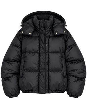 Twinset Quilted Hooded Puffer Jacket - Black