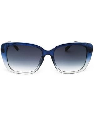 Draper James Sonnenbrille Mit Eckigem Gestell - Blau