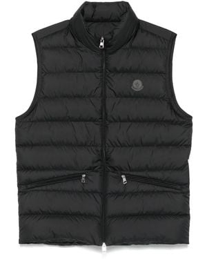 Moncler Quilted Sleeveless Gilet - Black