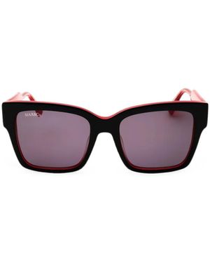 MAX&Co. Tortoiseshell-Effect Square-Frame Sunglasses - Purple