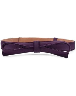 Carolina Herrera Bow-Detail Silk Belt - Purple