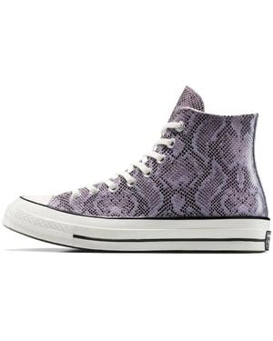 Converse Snakeskin High-top Sneakers - Gray