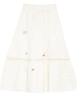 STORY mfg. Falda Nutmeg - Blanco