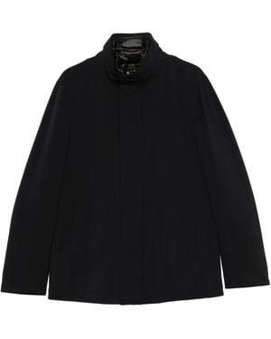 Montecore High-Neck Zip-Up Jacket - Black
