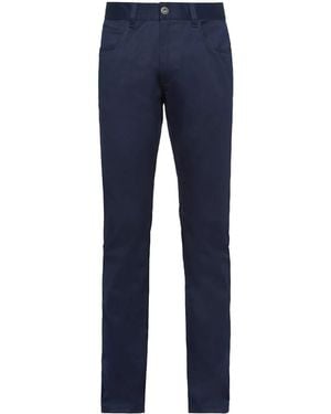 Prada Halbhohe Tapered-Jeans - Blau