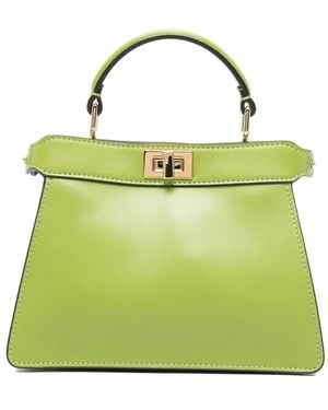 Fendi Bolso Shopper Peekaboo I See U Pequeño - Verde