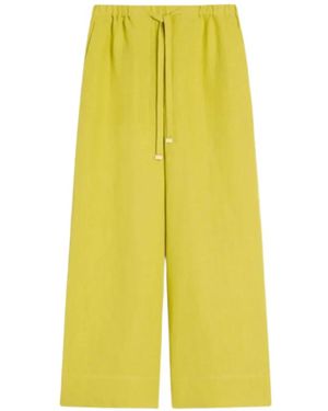 Max Mara Drawstring Pants - Yellow