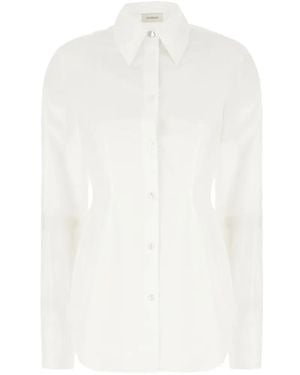 Sportmax Piacere Darted-Waist Shirt - White