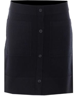 TOTEME Buttoned Cashmere Skirt - Black
