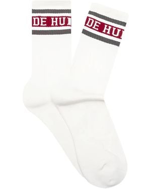 Human Made Striped Logo Socks - White