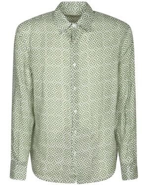 Peninsula Asinara Geometric-Print Shirt - Green