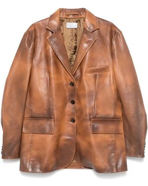GIUSEPPE DI MORABITO Spray-Paint Effect Blazer - Brown