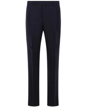 Caruso Darted Trousers - Blue