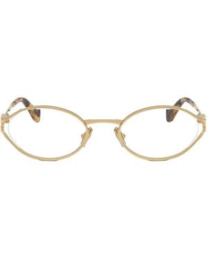 Miu Miu Gafas Con Montura Oval - Neutro