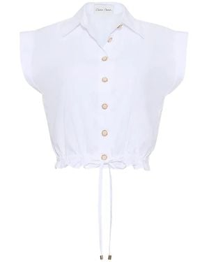 Cara Cara Camisa Octavia Con Cordones - Blanco