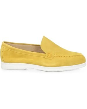 Doucal's Suede Slip-On Loafers - Yellow
