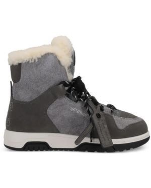 Off-White c/o Virgil Abloh Shearling Boots - Black