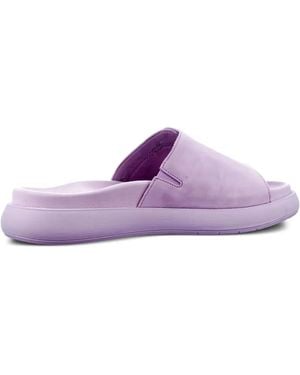 Gabor Buckled Flat Sandals - Purple