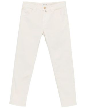 Jacob Cohen Logo-Patch Straight-Leg Jeans - White