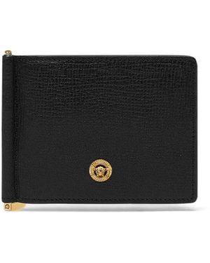 Versace Medusa Biggie Leather Wallet - Black