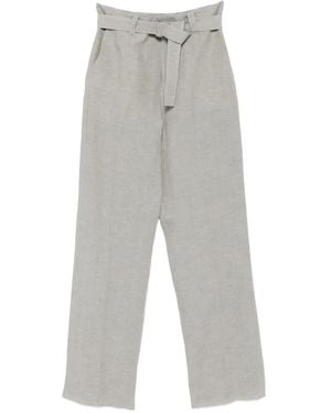 Lardini Linen Trousers - Grey