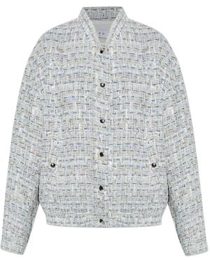 IRO Noemy Tweed Buttoned Jacket - Grey