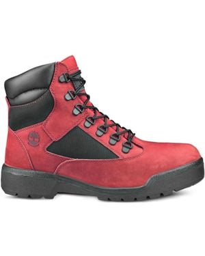 Timberland 6 Inch Field "red/black" ブーツ - レッド
