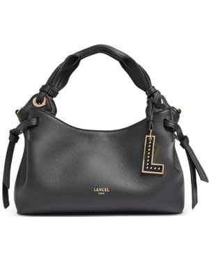 Lancel Sac À Main Swann En Cuir Grainé - Black