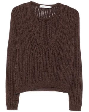 AYA MUSE Zula Double-Layer Jumper - Brown
