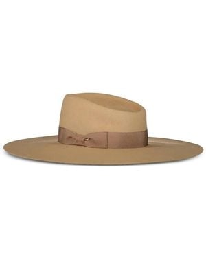 Van Palma Cappello Paul A Tesa Larga - Marrone